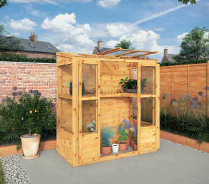 Mercia Traditional Tall Wall Greenhouse 6x3