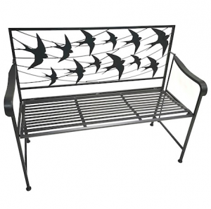 Ascalon Swallow Back Bench Black