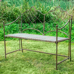 Avalon Garden Bench Rusty