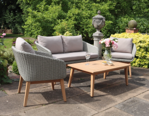 Sol 4 Seater Lounge Set with Rectangular Coffee Table