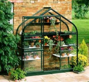 Supreme Wall Garden Lean-To 6x2 Forest Green