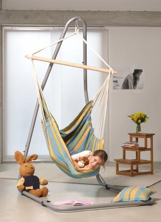 Luna silver hanging chair frame