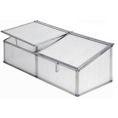 Silver Aluminium Cold Frame 3x2 Polypropylene (Single)